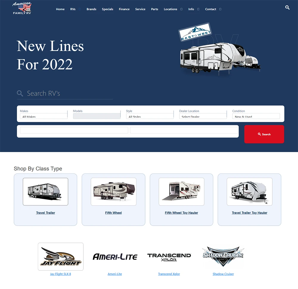 second location rv dealer seo ranking 